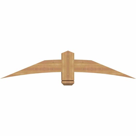 Ekena Millwork Bellingham Timber Gable Bracket, Western Red Cedar, 60"W x 12"H x 5 1/2"D x 5 1/2"F, 5/12 Pitch GBW060X12X0606BEL00SWR